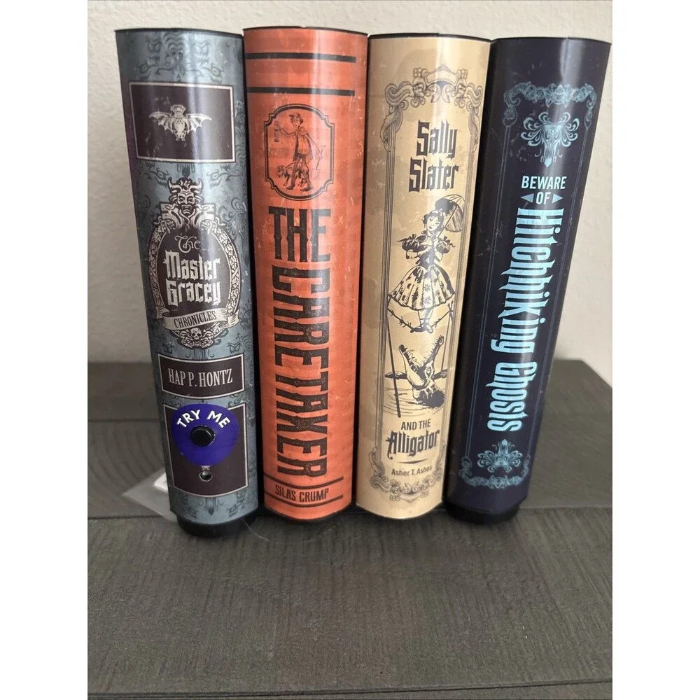 2026 Gemmy Disney Haunted Mansion Moving Animated Musical Books NEW